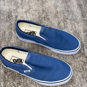 Blue slip on Vans